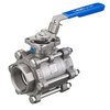 Ball valve Type: 7542 Stainless steel/TF 4103/FPM (FKM) Full bore Handle Class 600 Internal thread (NPT) 2" (50)